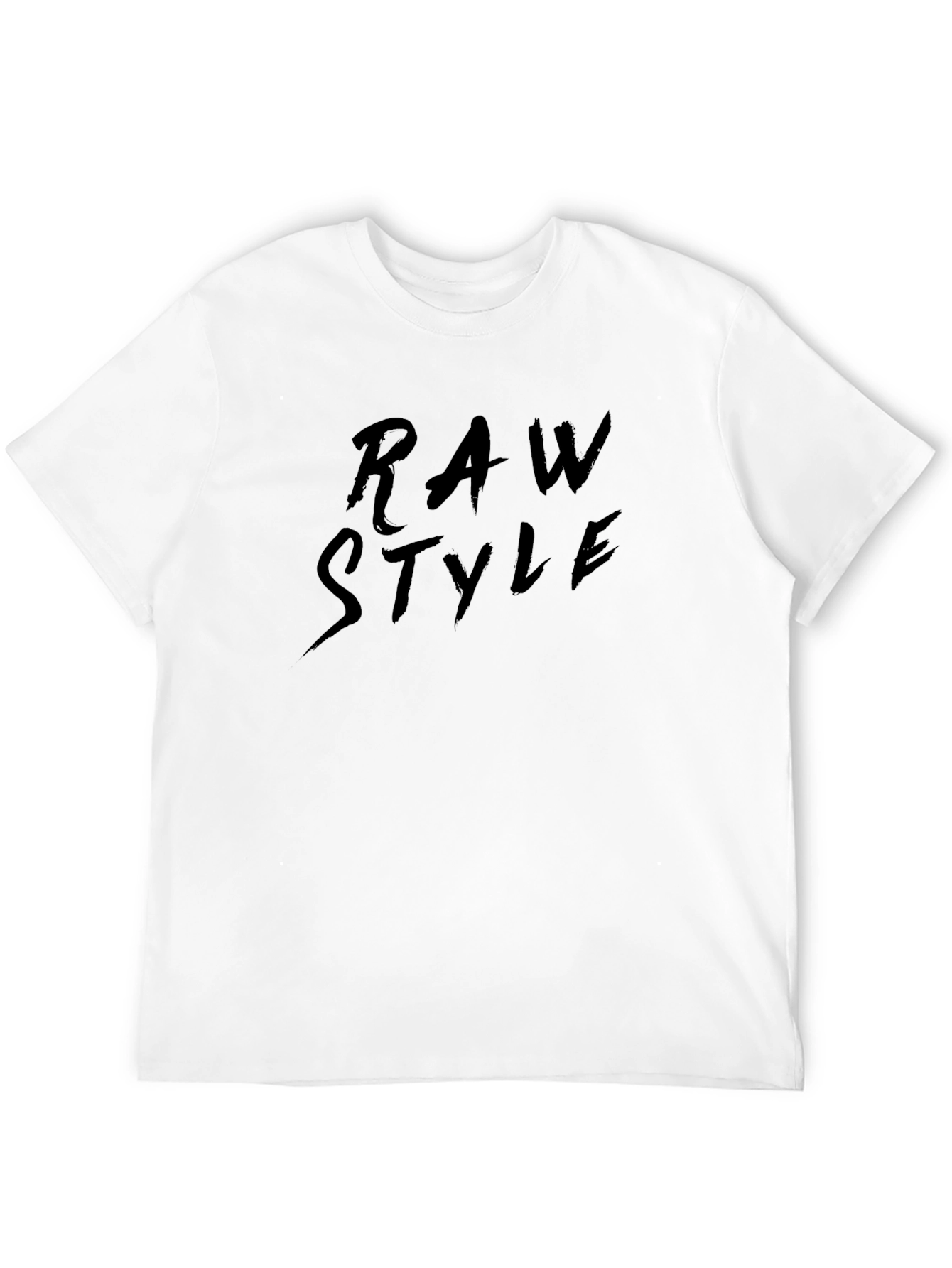 Raw Style Black Graphic Tee - Modern Streetwear