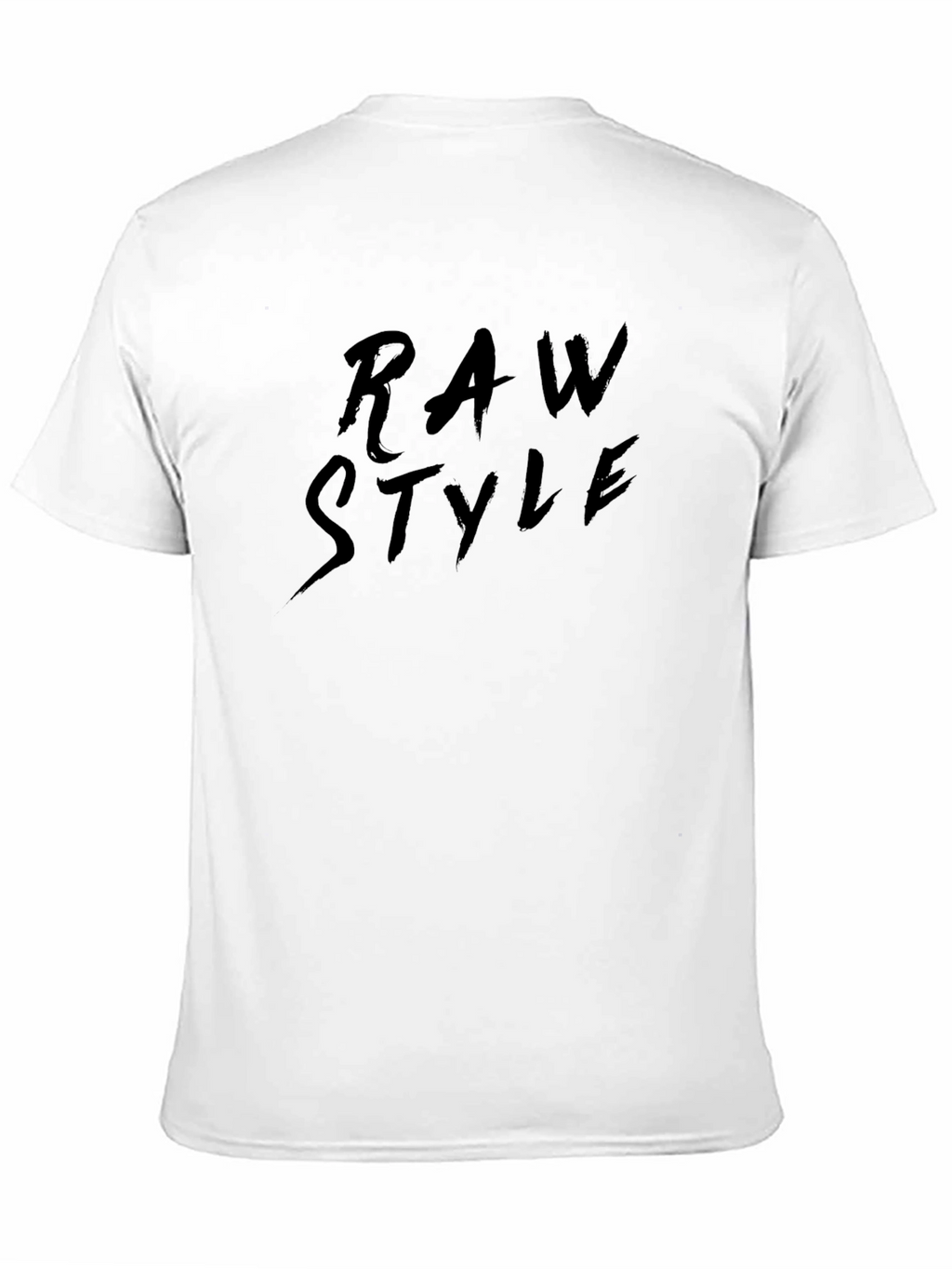 Raw Style Black Graphic Tee - Modern Streetwear