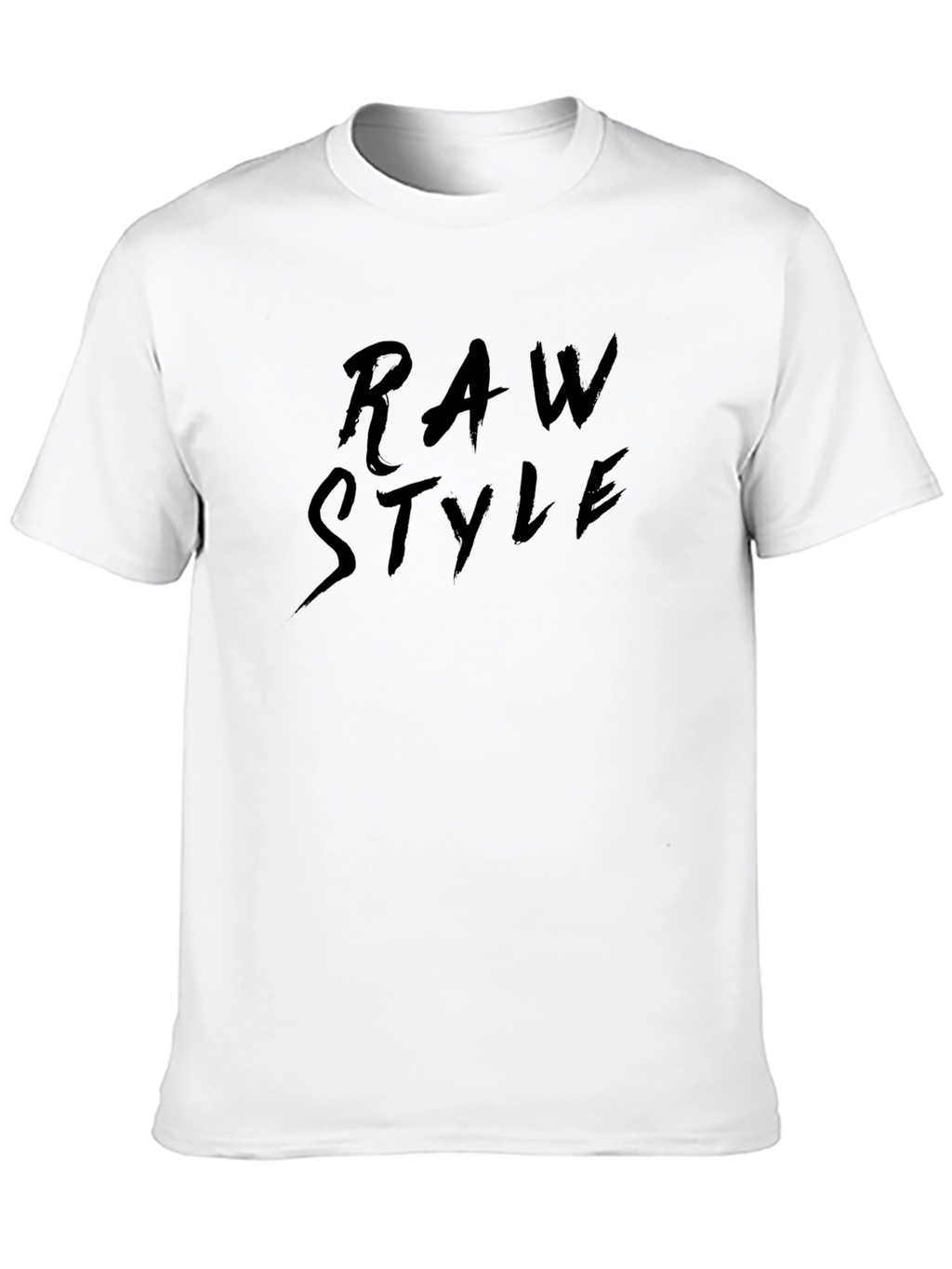 Raw Style Black Graphic Tee - Modern Streetwear