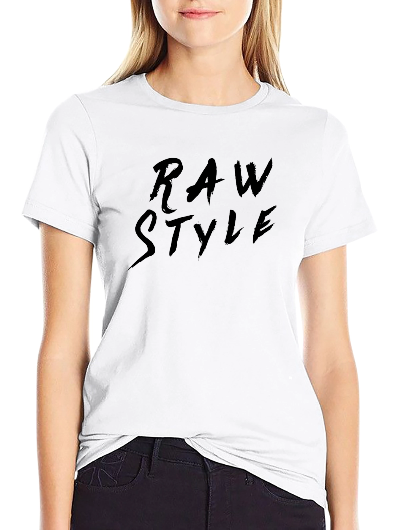 Raw Style Black Graphic Tee - Modern Streetwear