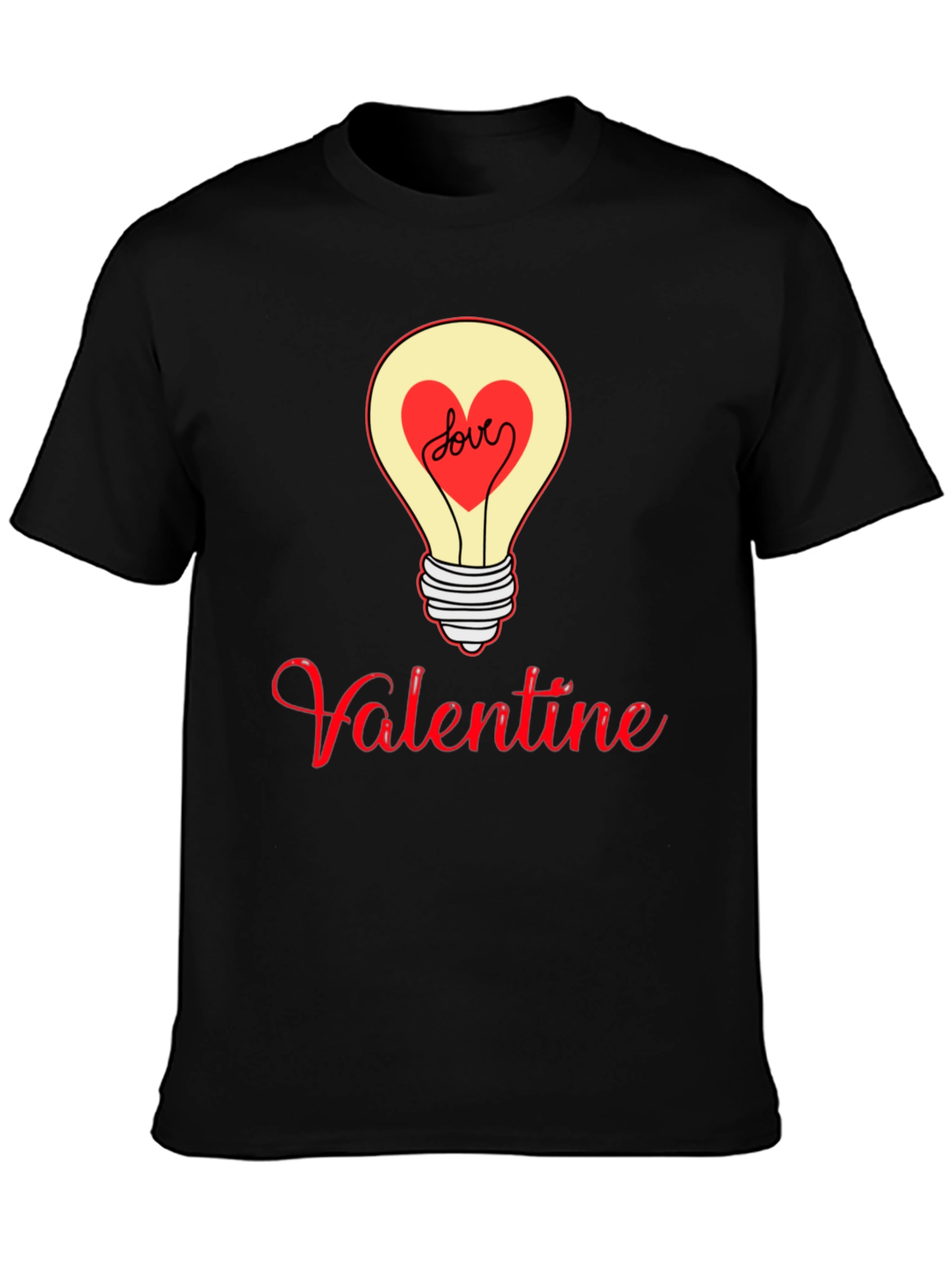 Valentine Love Light Bulb Graphic Tee