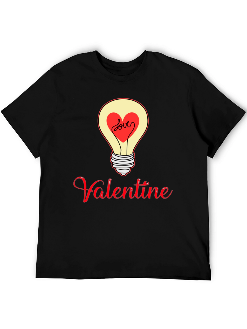 Valentine Love Light Bulb Graphic Tee