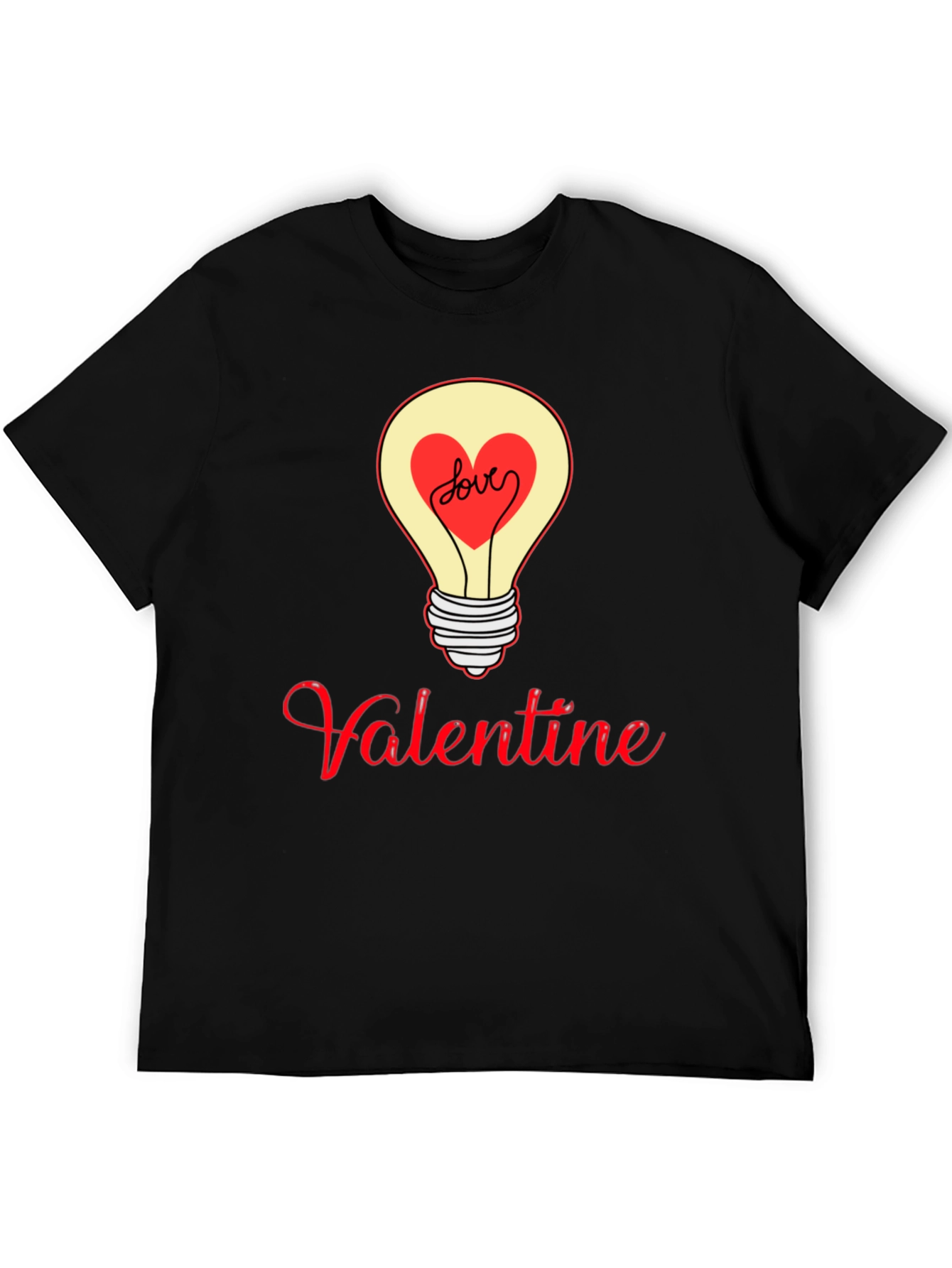 Valentine Love Light Bulb Graphic Tee