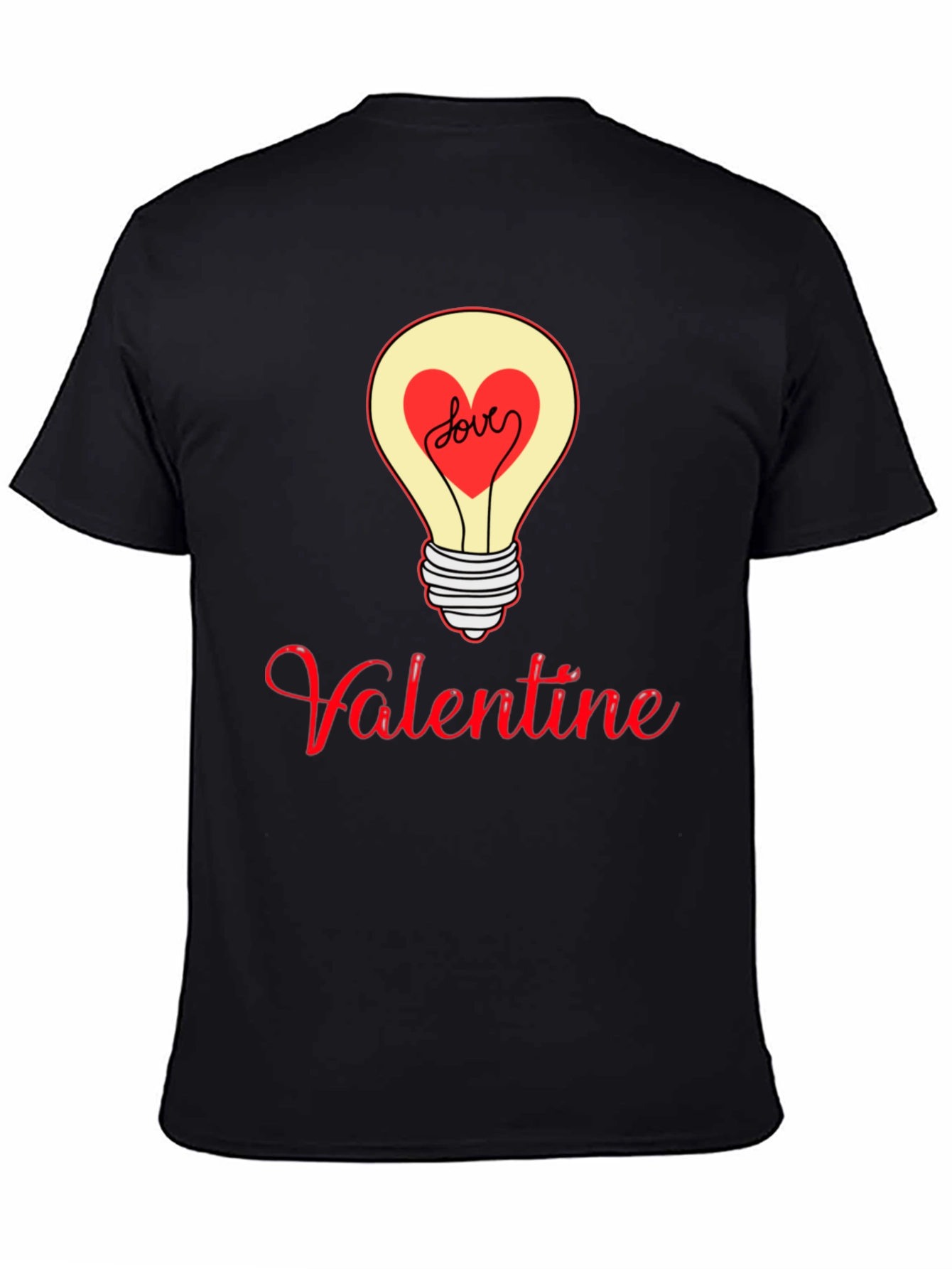 Valentine Love Light Bulb Graphic Tee