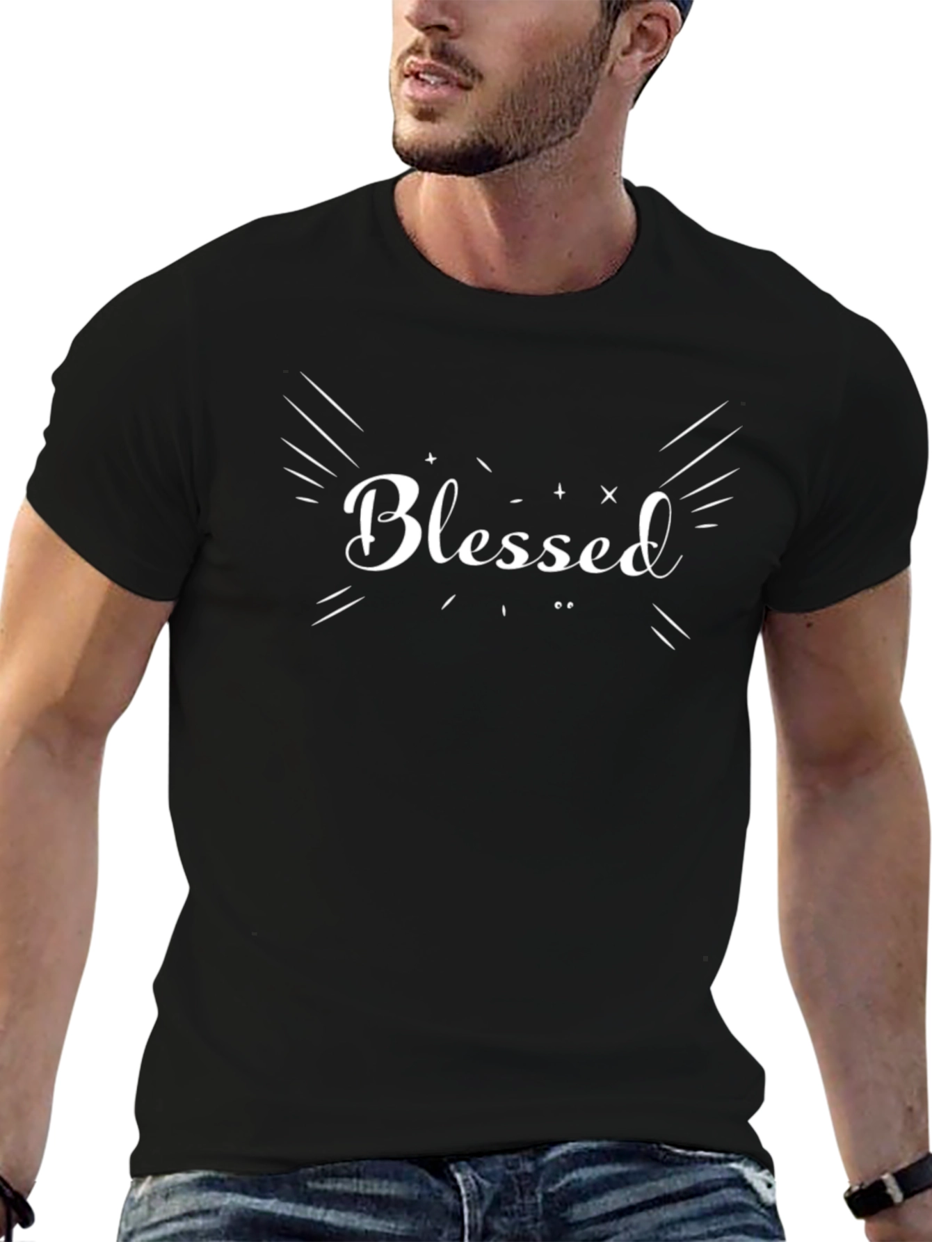 Blessed Graphic Tee - Mens Black T-Shirt