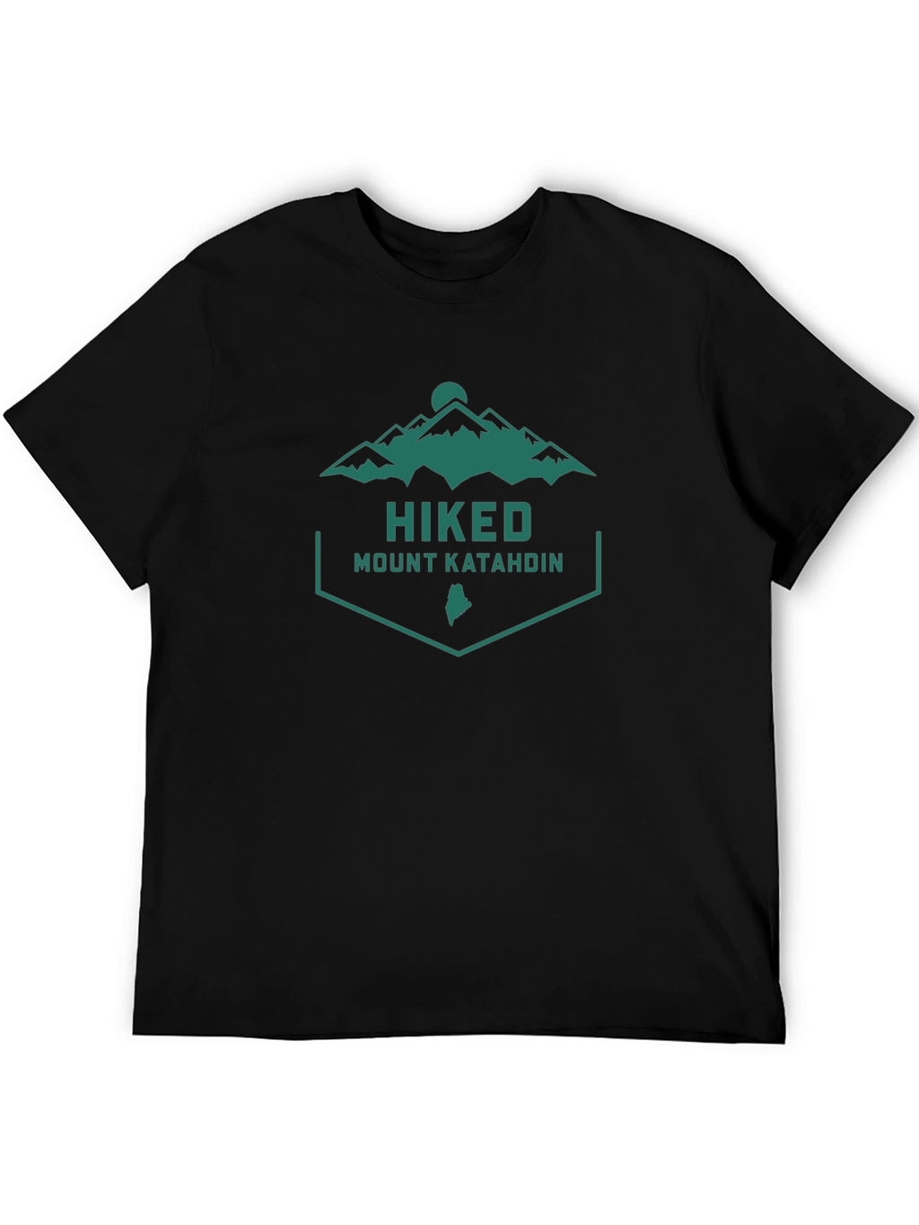 Mount Katahdin Hiked T-Shirt - Black