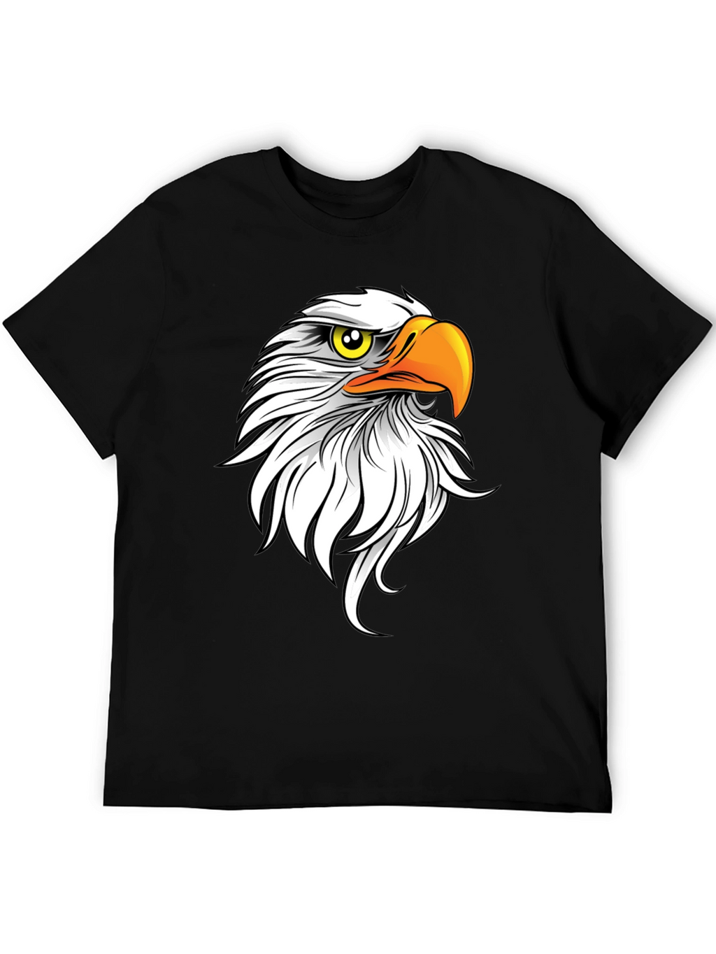 Bald Eagle Graphic Tee - Mens Black T-Shirt