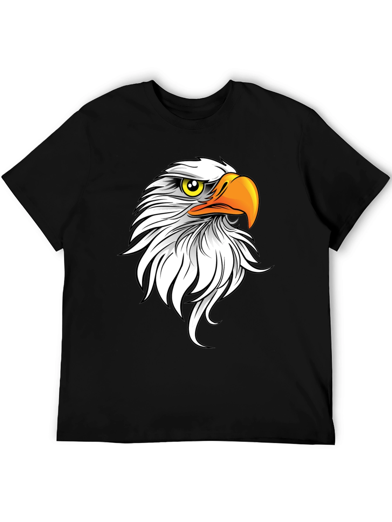 Bald Eagle Graphic Tee - Mens Black T-Shirt