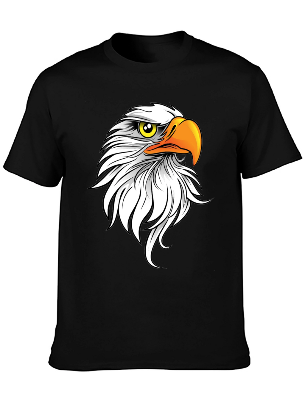 Bald Eagle Graphic Tee - Mens Black T-Shirt