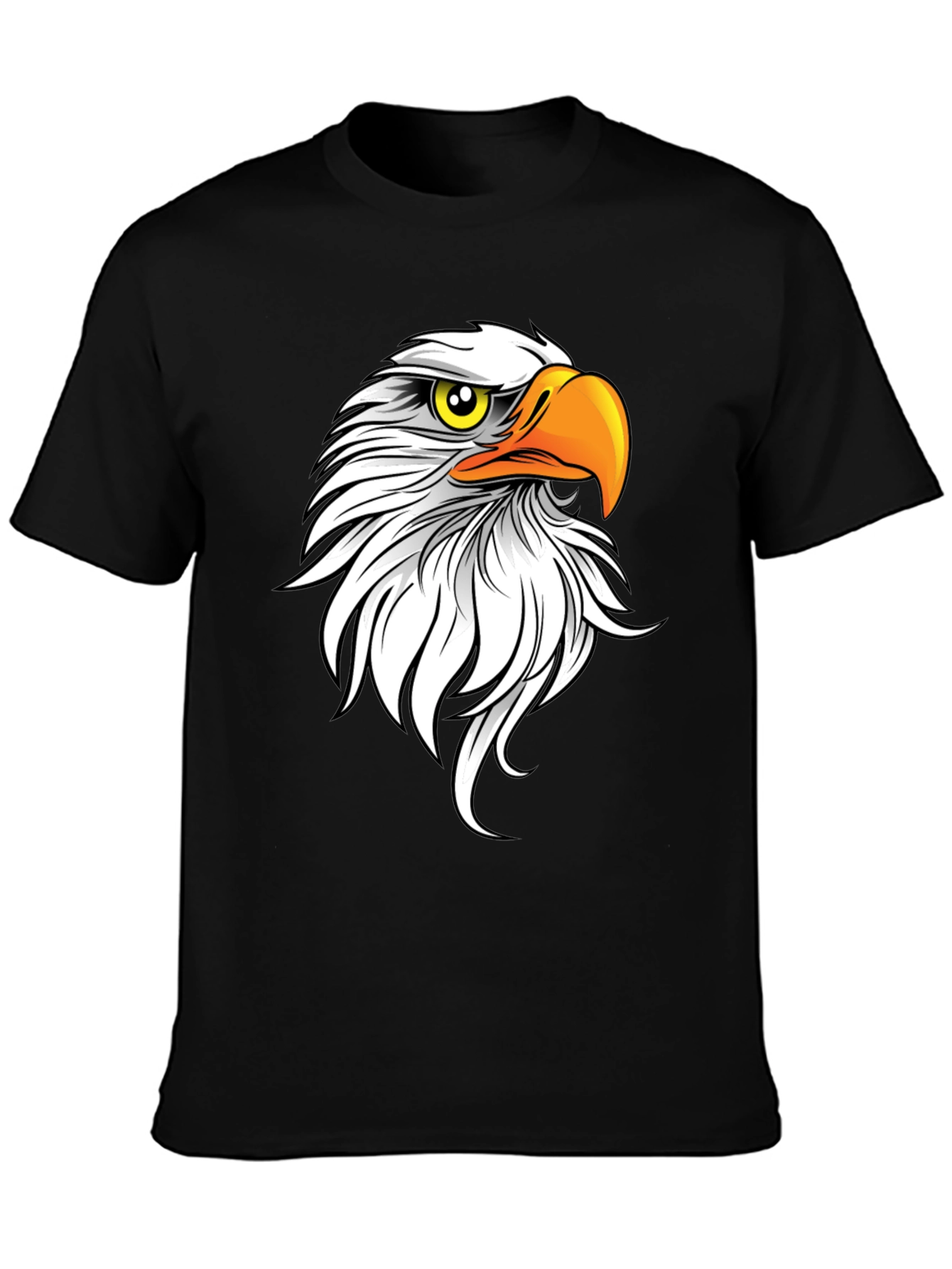 Bald Eagle Graphic Tee - Mens Black T-Shirt