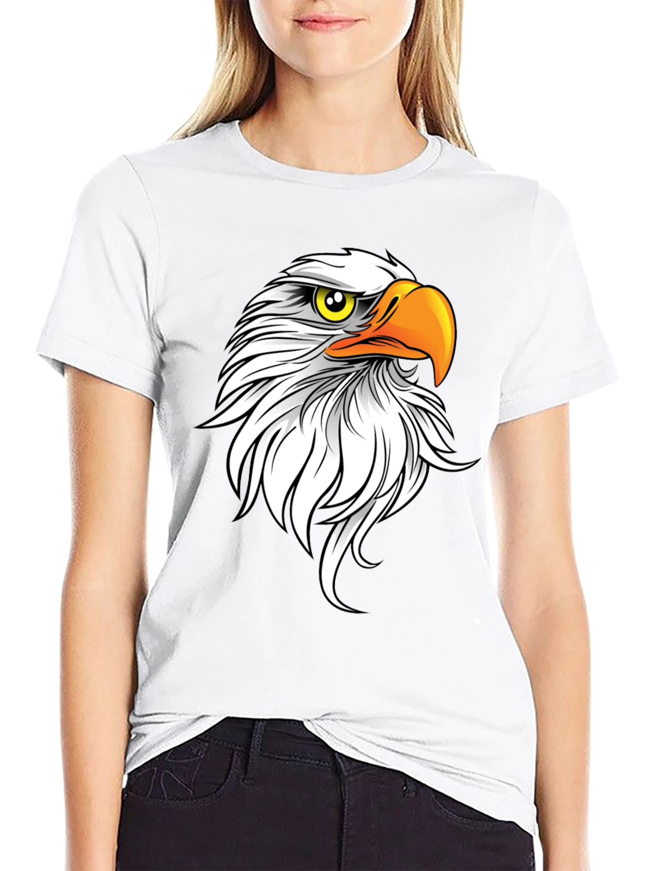 Bald Eagle Graphic Tee - Mens Black T-Shirt