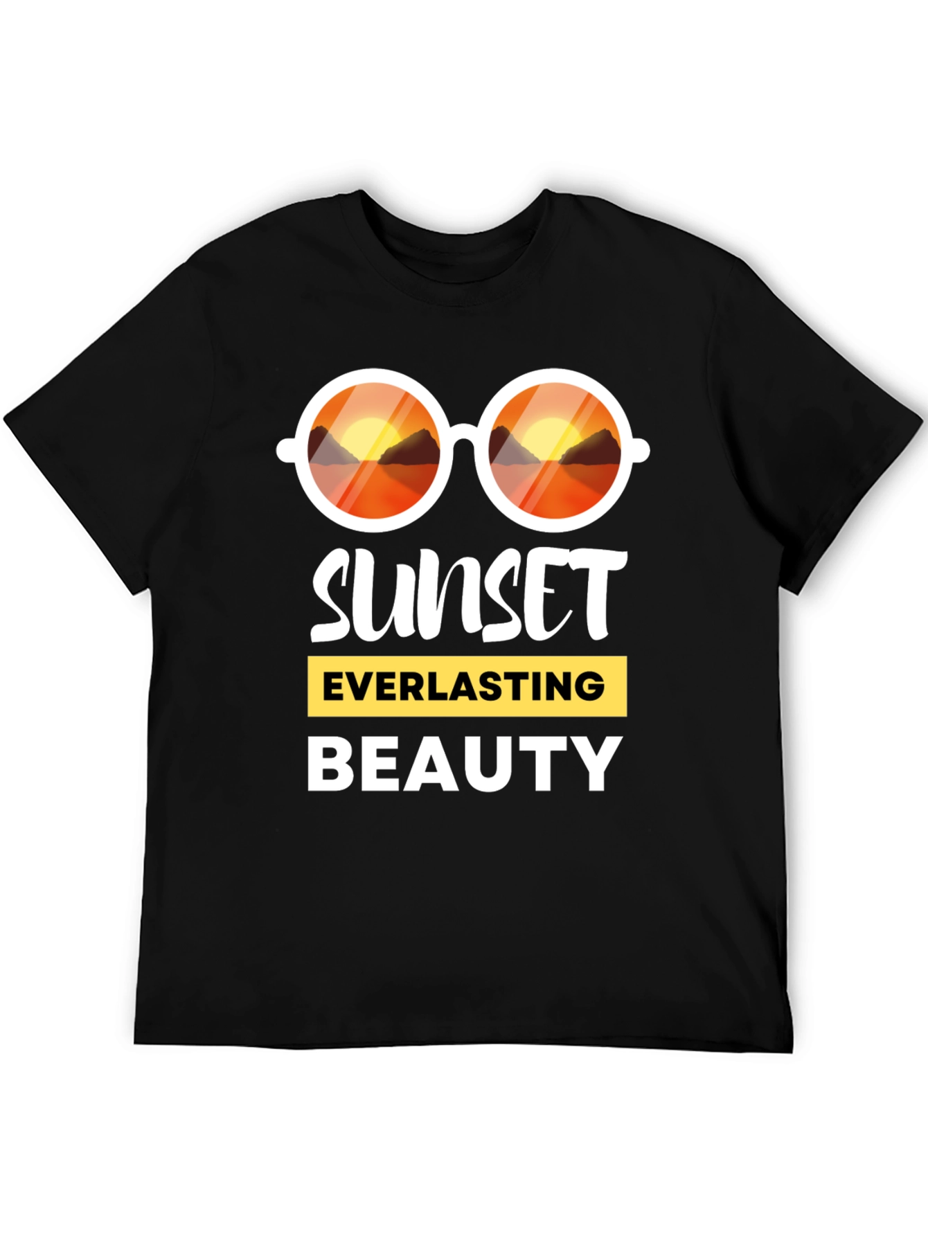 Sunset Everlasting Beauty Black T-Shirt
