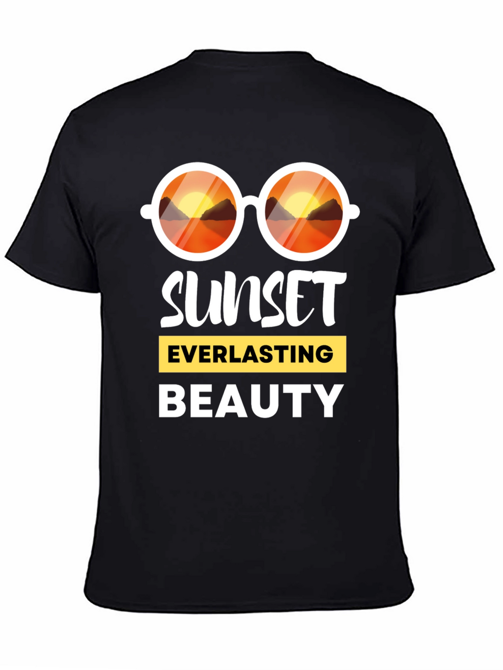 Sunset Everlasting Beauty Black T-Shirt