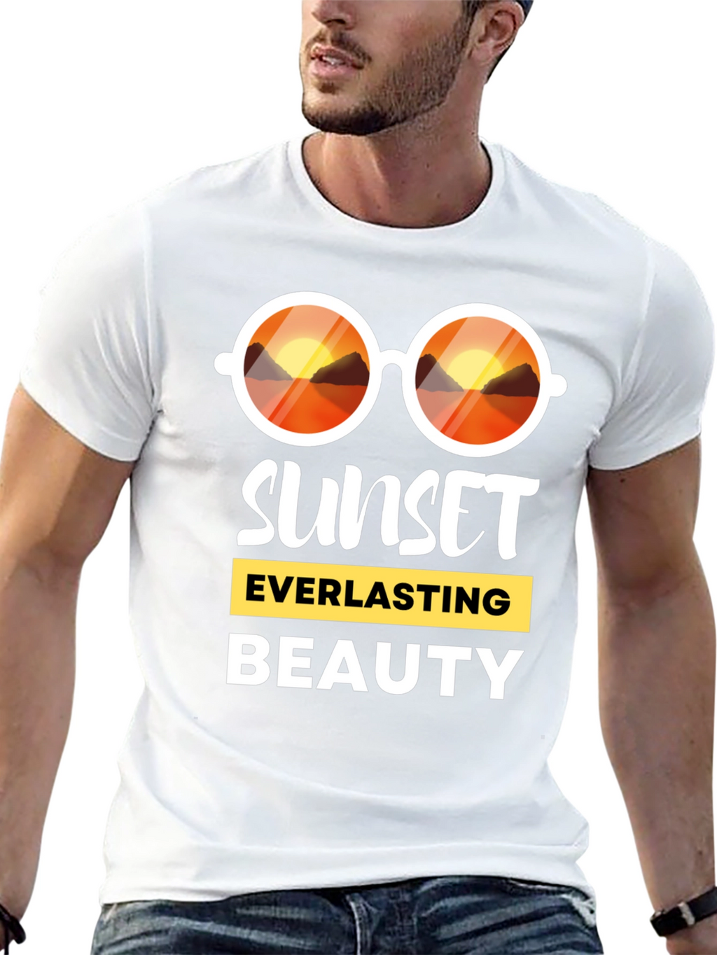 Sunset Everlasting Beauty Black T-Shirt