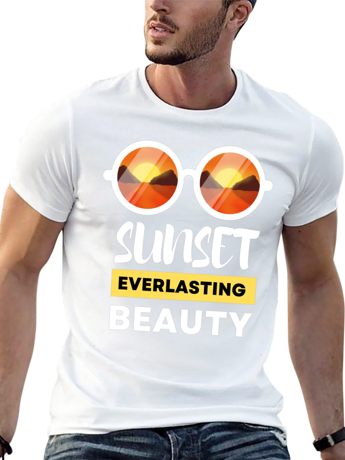 Sunset Everlasting Beauty Black T-Shirt