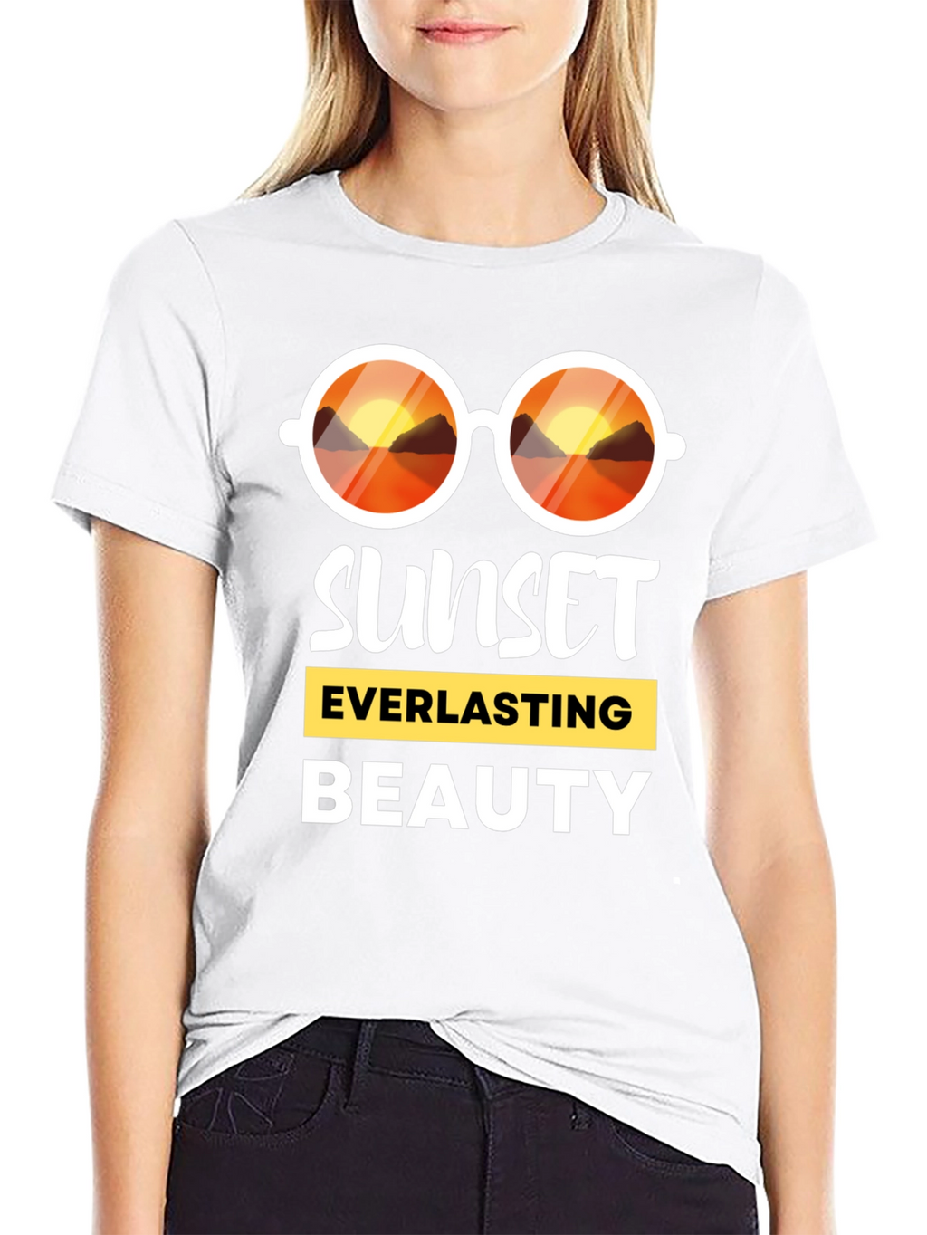 Sunset Everlasting Beauty Black T-Shirt