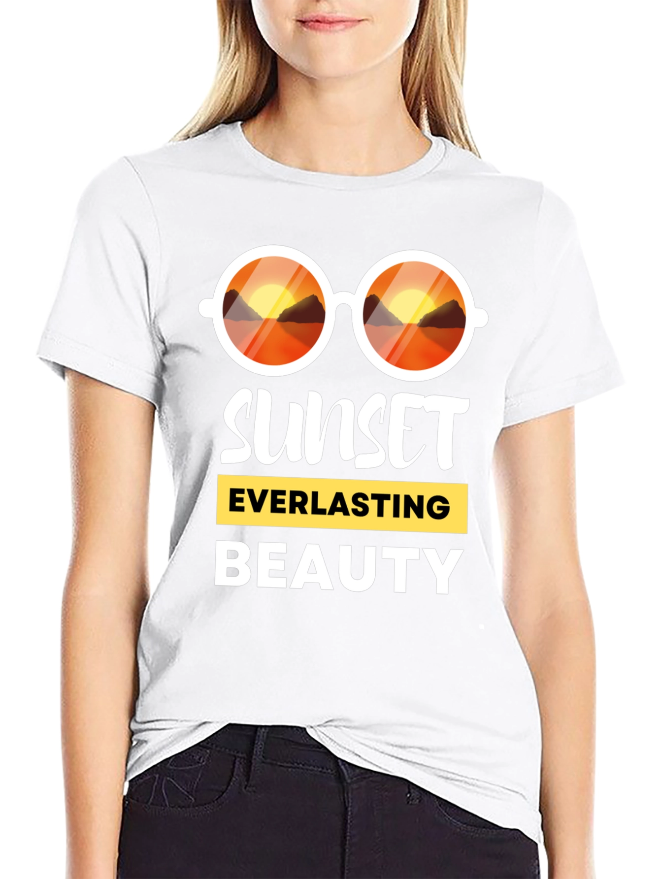 Sunset Everlasting Beauty Black T-Shirt