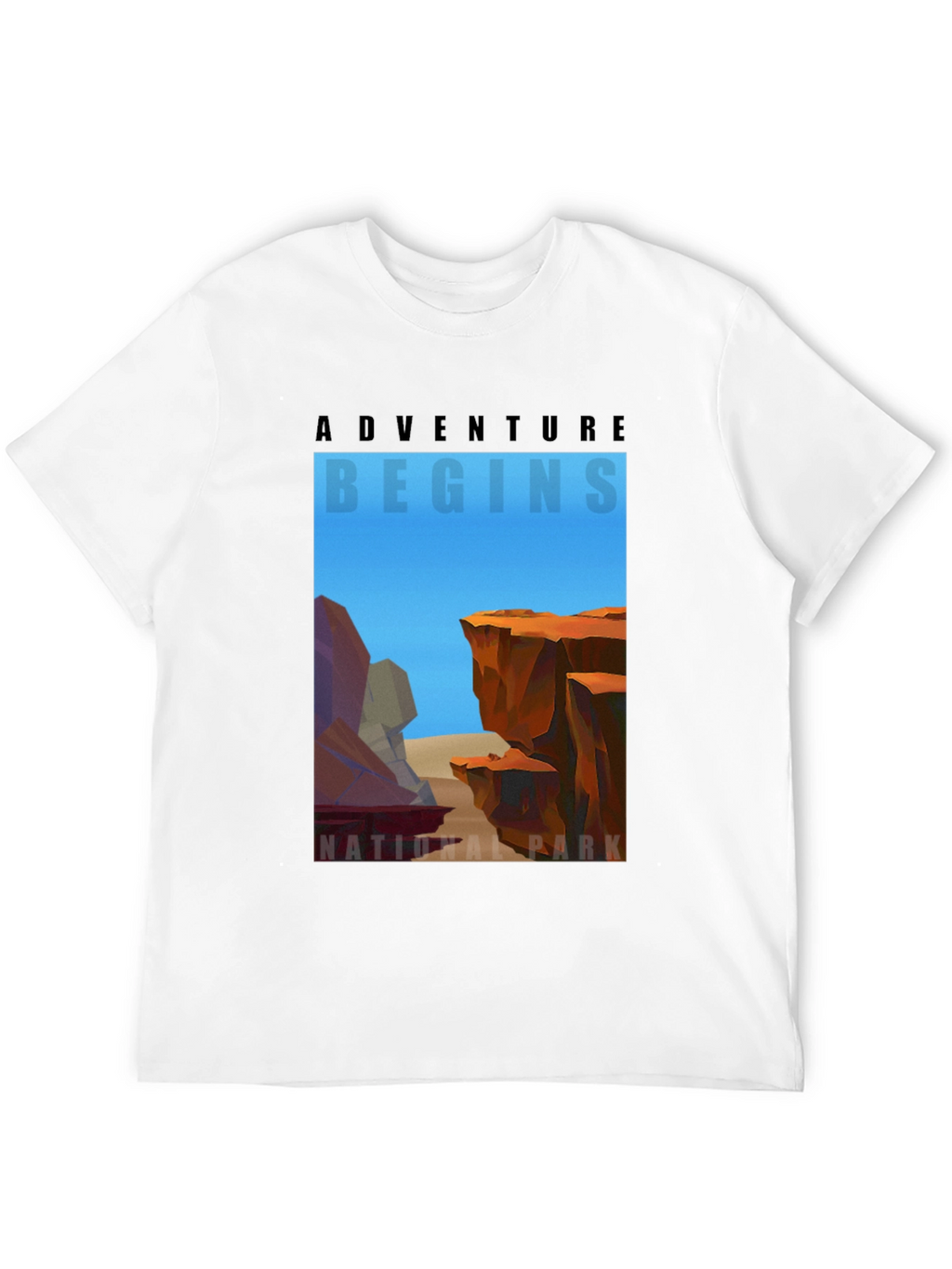 Adventure Begins National Park Graphic T-Shirt