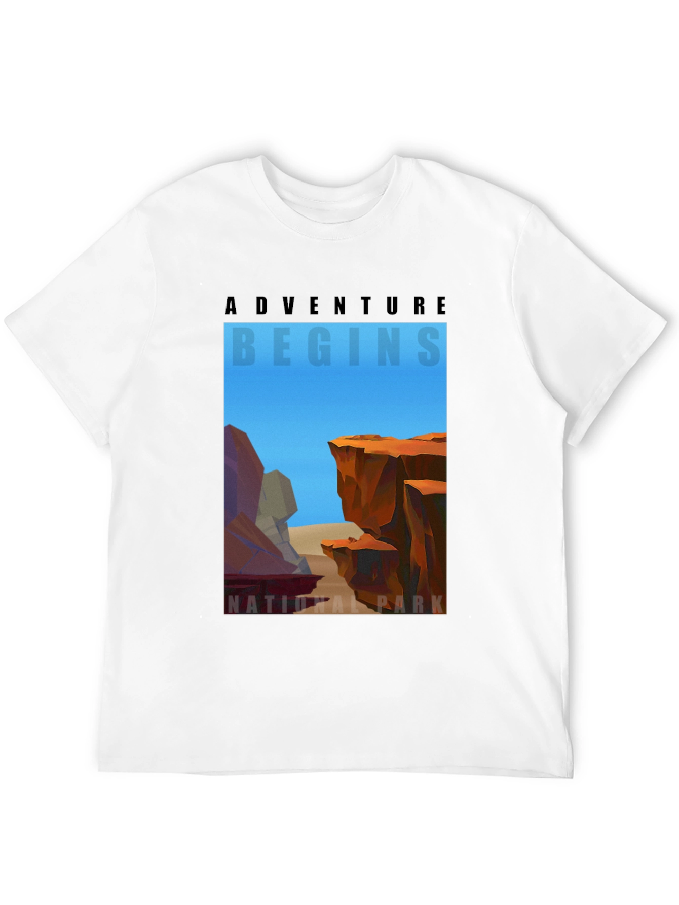 Adventure Begins National Park Graphic T-Shirt
