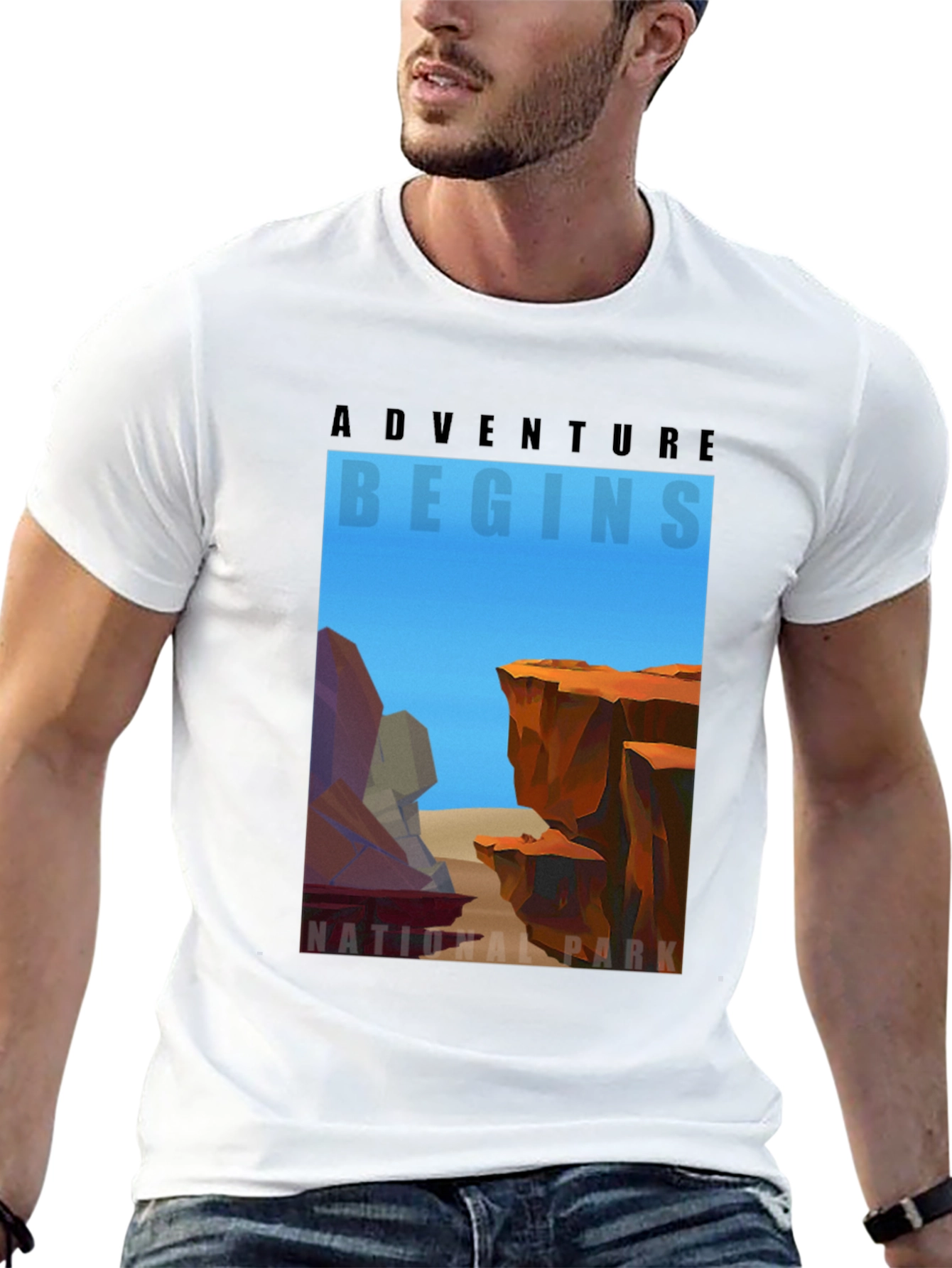 Adventure Begins National Park Graphic T-Shirt