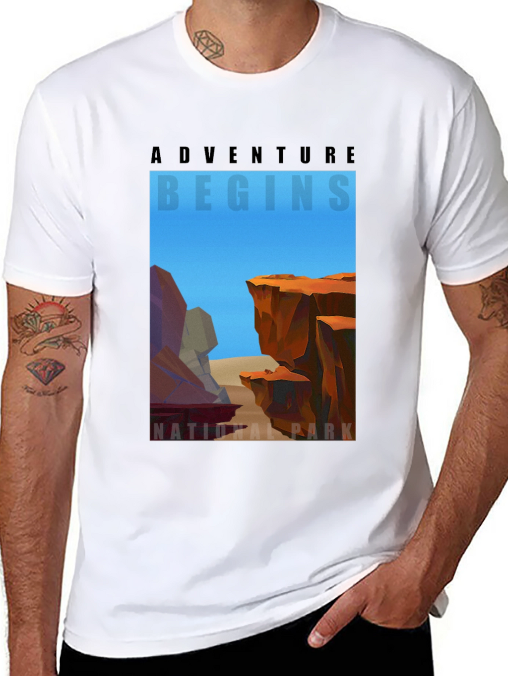 Adventure Begins National Park Graphic T-Shirt