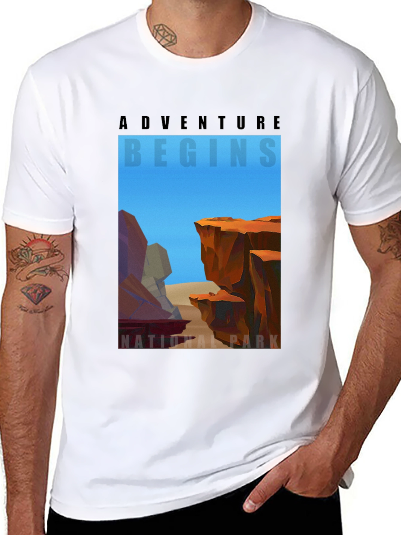Adventure Begins National Park Graphic T-Shirt
