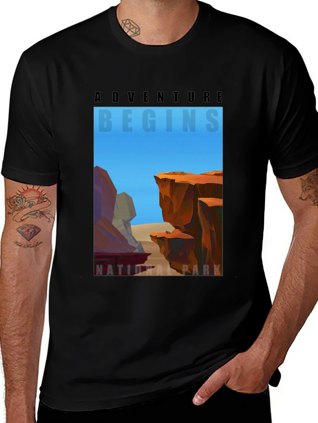 Adventure Begins National Park Graphic T-Shirt