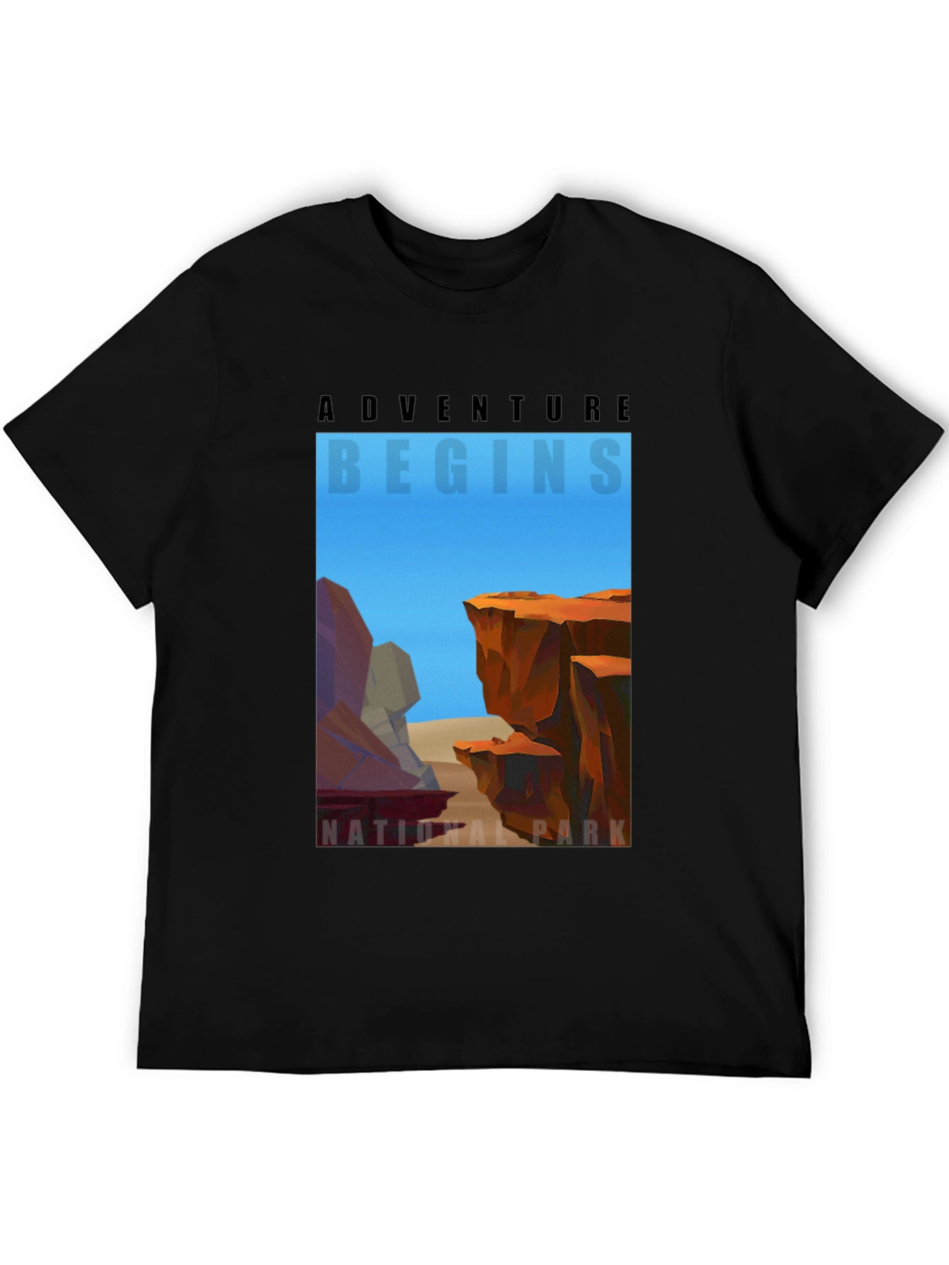 Adventure Begins National Park Graphic T-Shirt