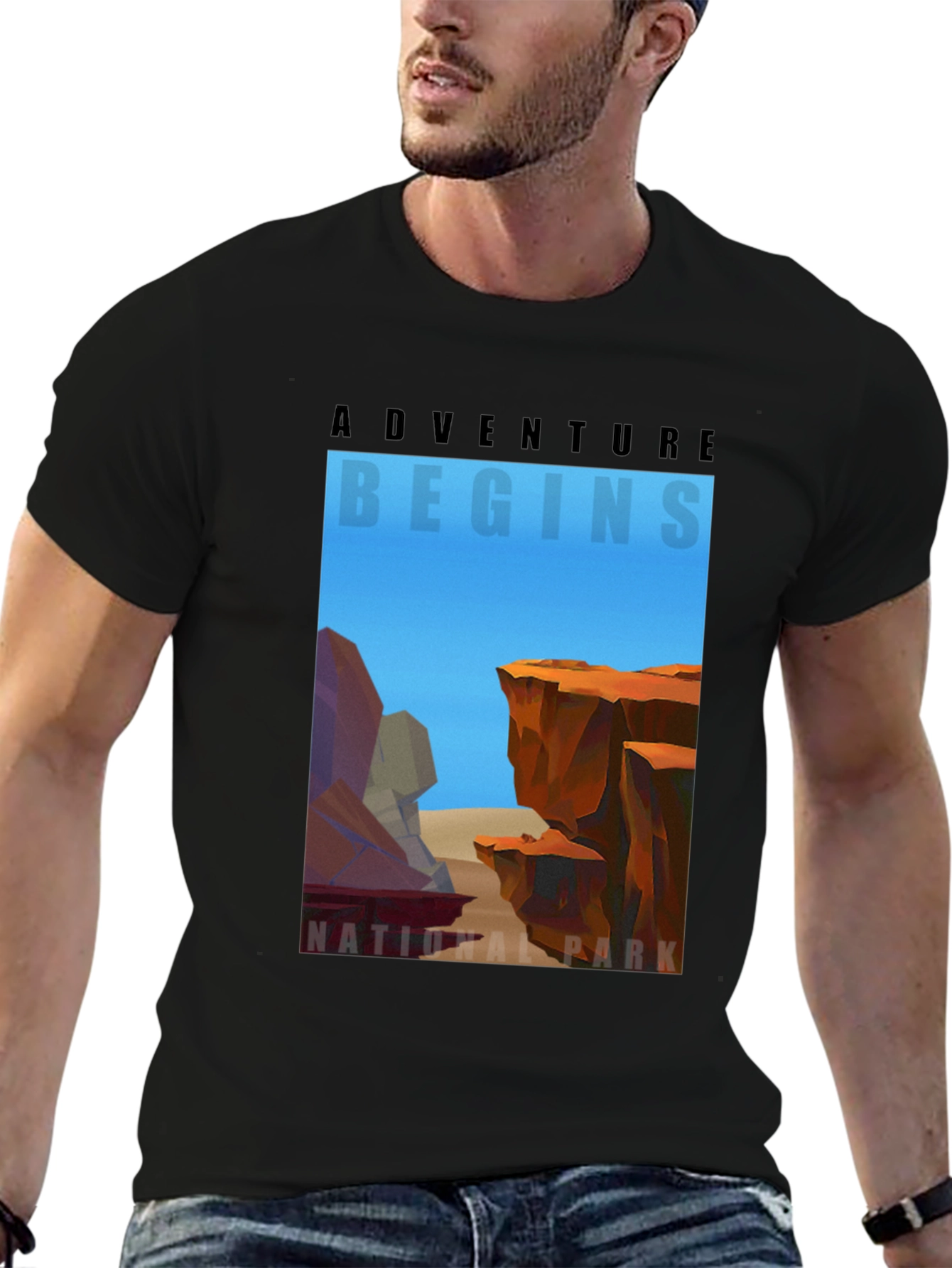 Adventure Begins National Park Graphic T-Shirt