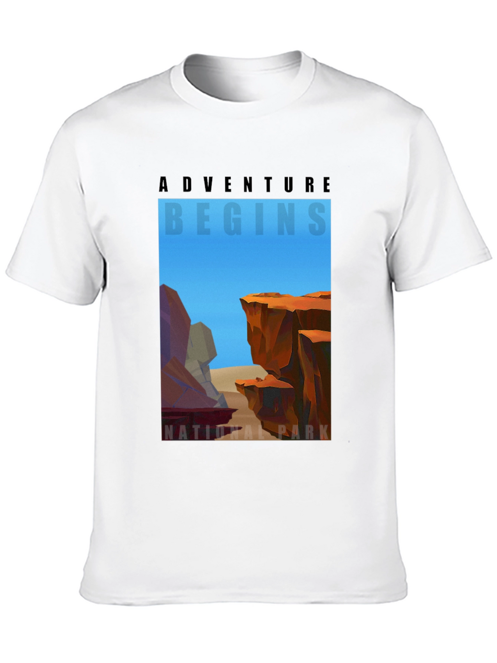 Adventure Begins National Park Graphic T-Shirt