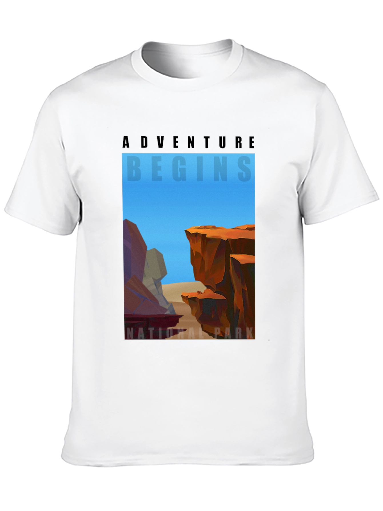 Adventure Begins National Park Graphic T-Shirt