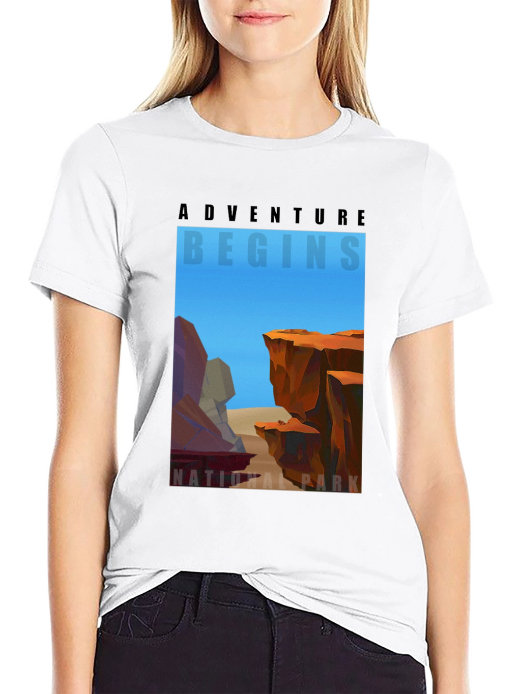 Adventure Begins National Park Graphic T-Shirt