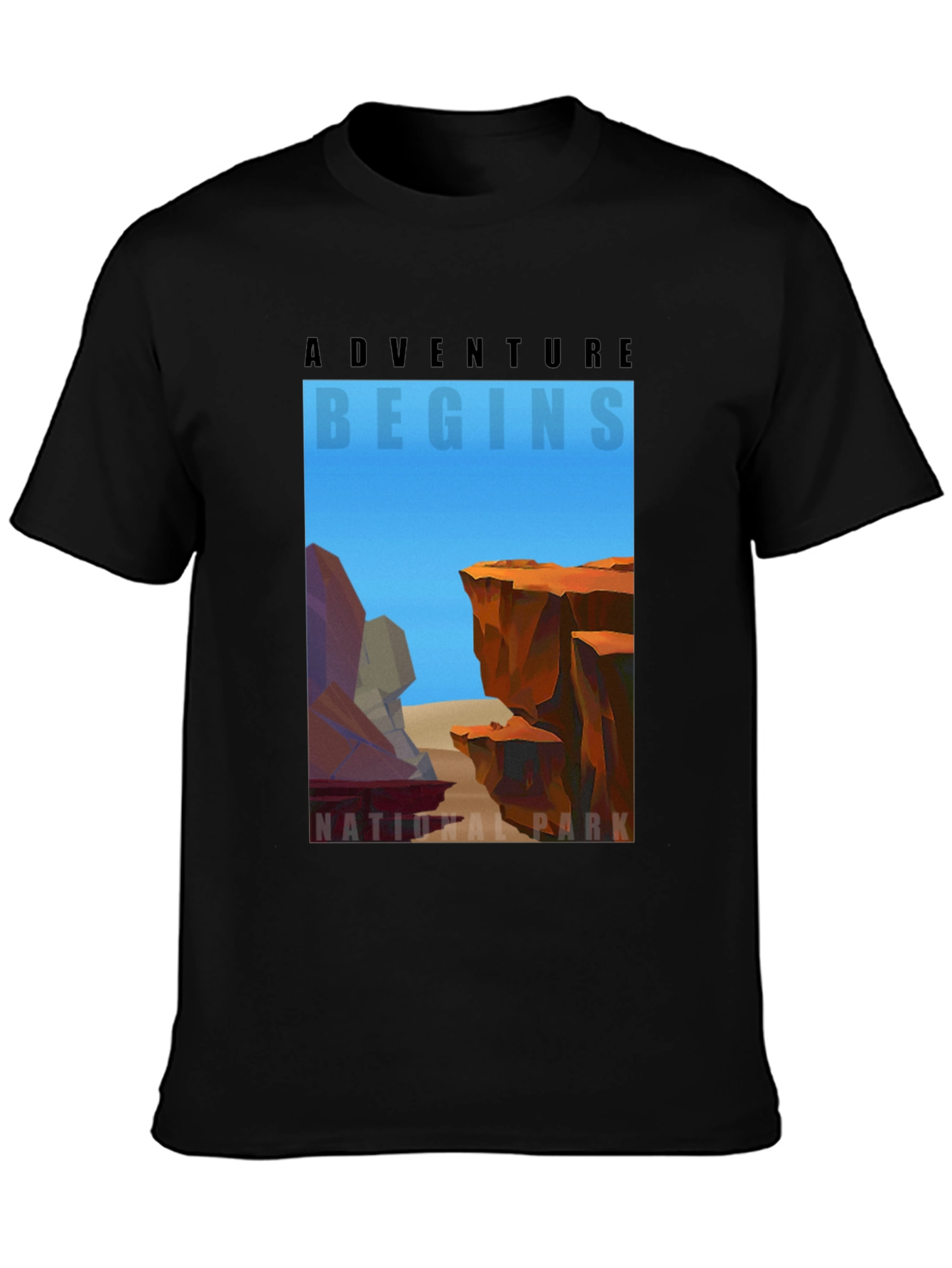 Adventure Begins National Park Graphic T-Shirt