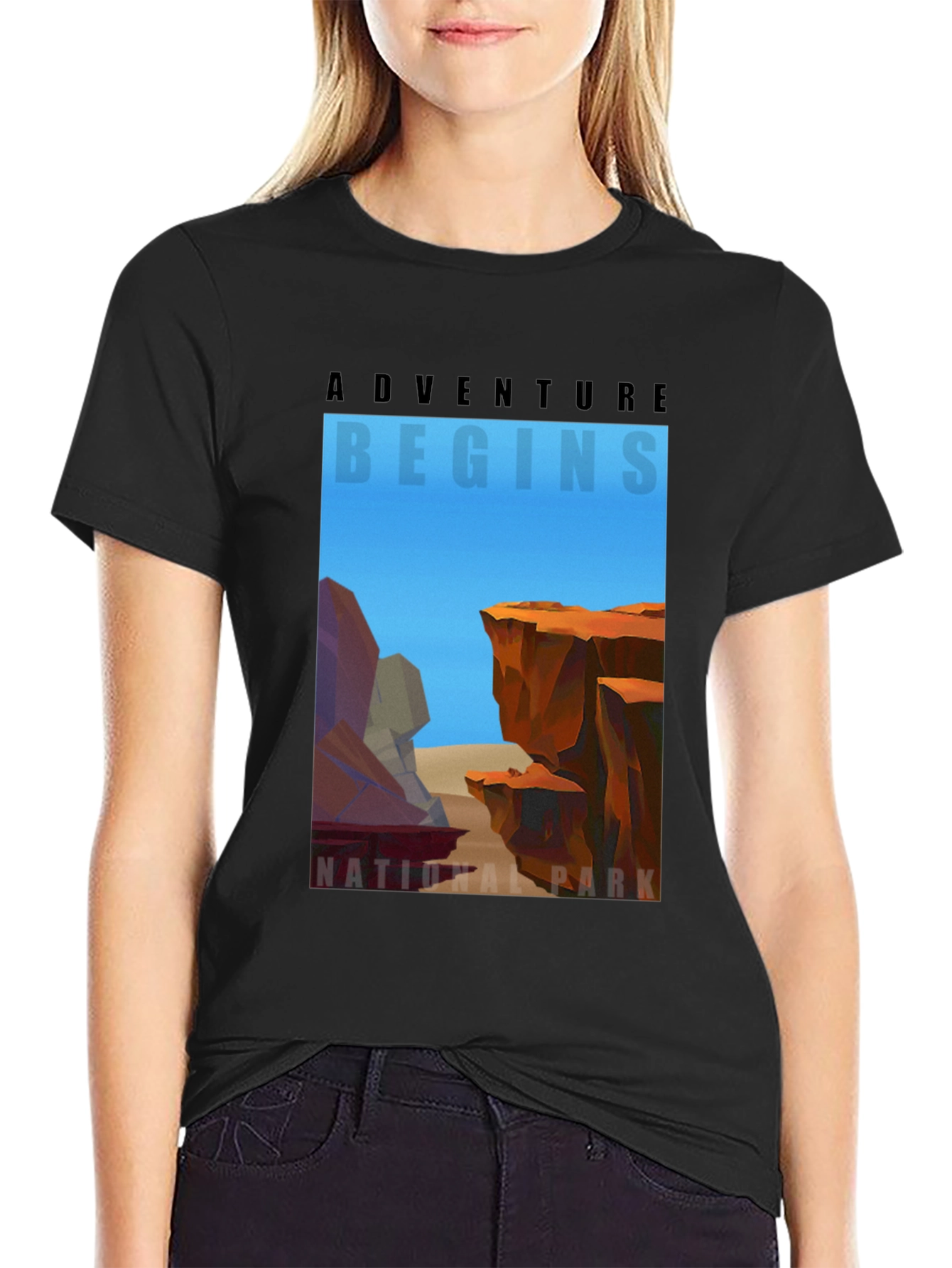 Adventure Begins National Park Graphic T-Shirt