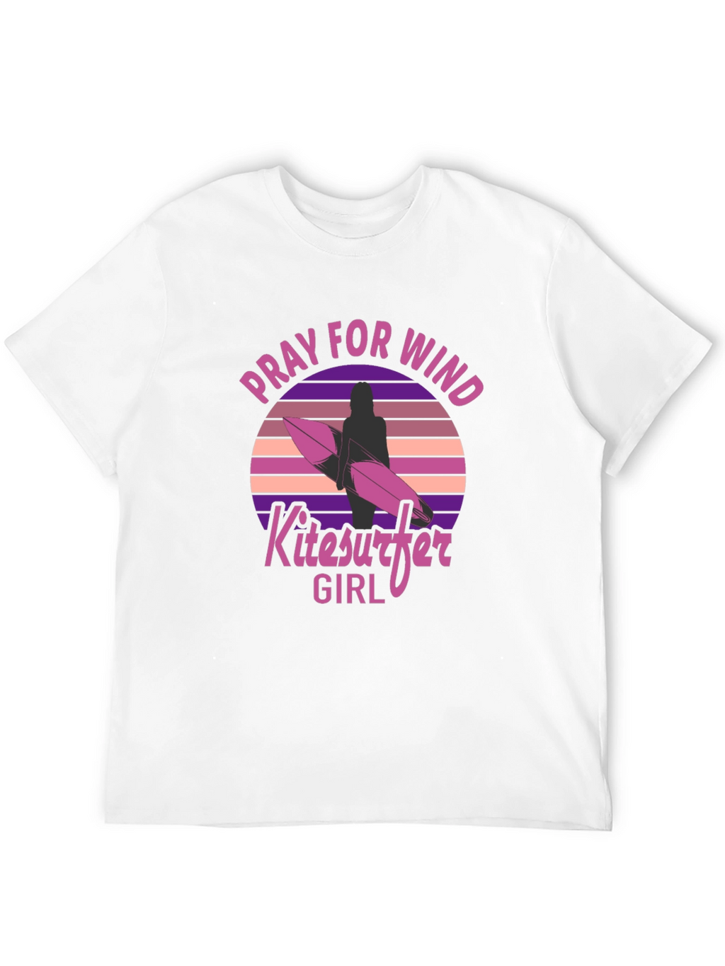 Pray for Wind Kitesurfer Girl T-Shirt