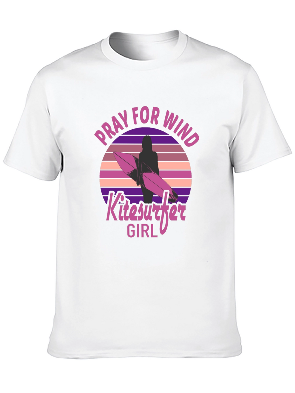 Pray for Wind Kitesurfer Girl T-Shirt
