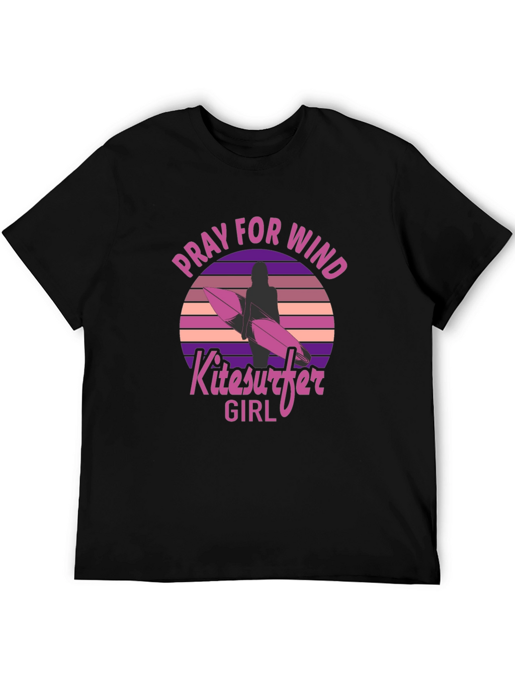 Pray for Wind Kitesurfer Girl T-Shirt