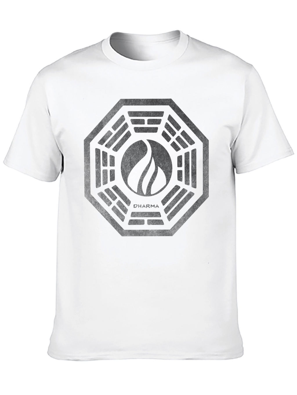 Mens Black Graphic Tee - Dharma Initiative Logo