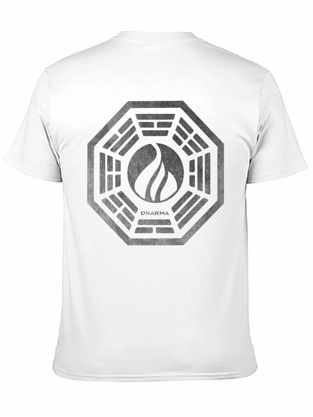 Mens Black Graphic Tee - Dharma Initiative Logo