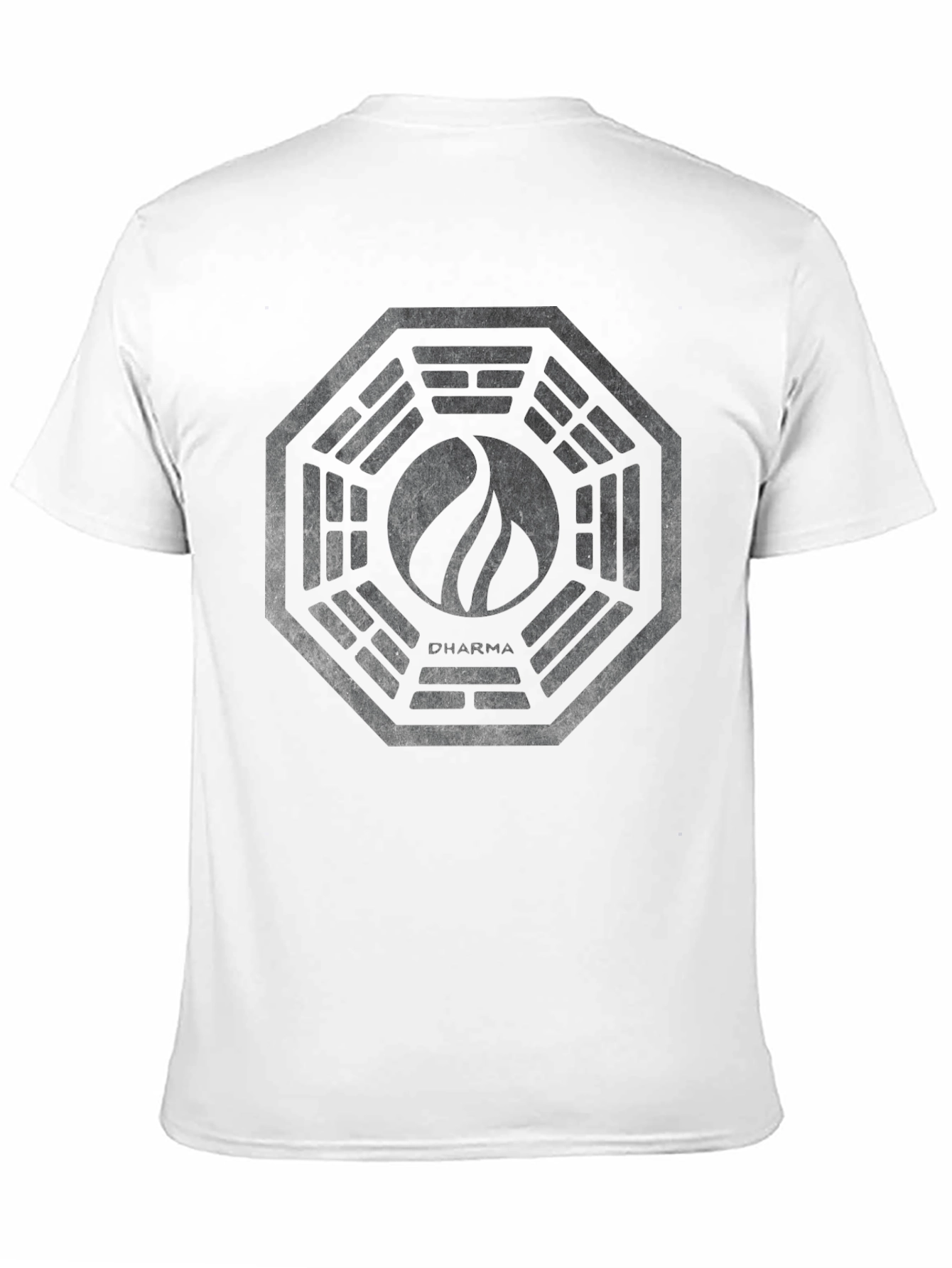 Mens Black Graphic Tee - Dharma Initiative Logo