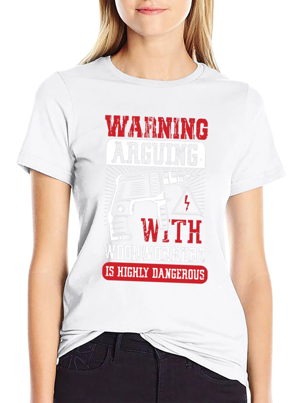 Warning Arguing with Woodworkers T-Shirt