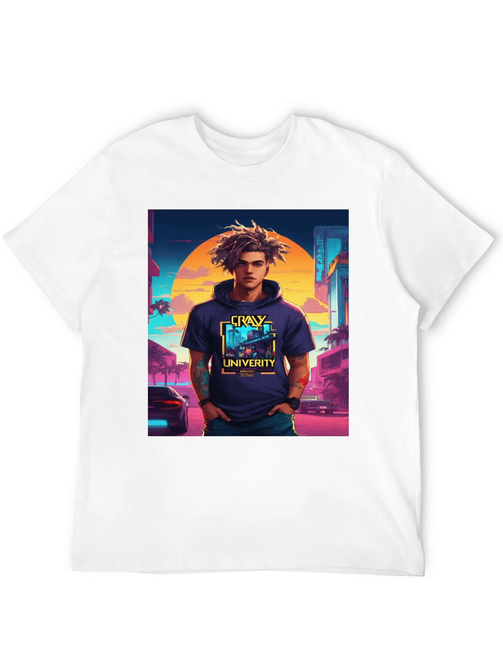 CRAY University T-Shirt - Black Cool Design