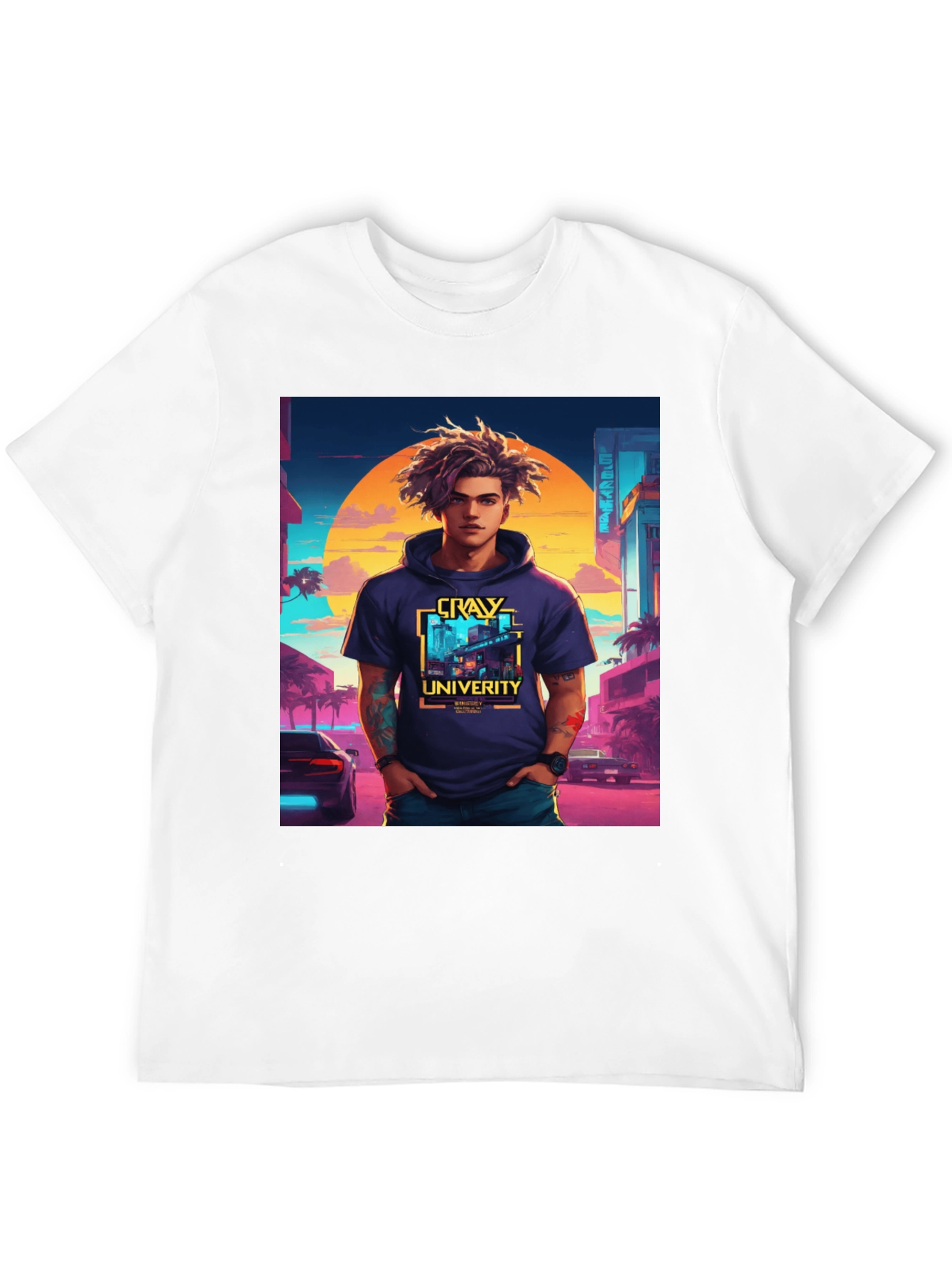 CRAY University T-Shirt - Black Cool Design