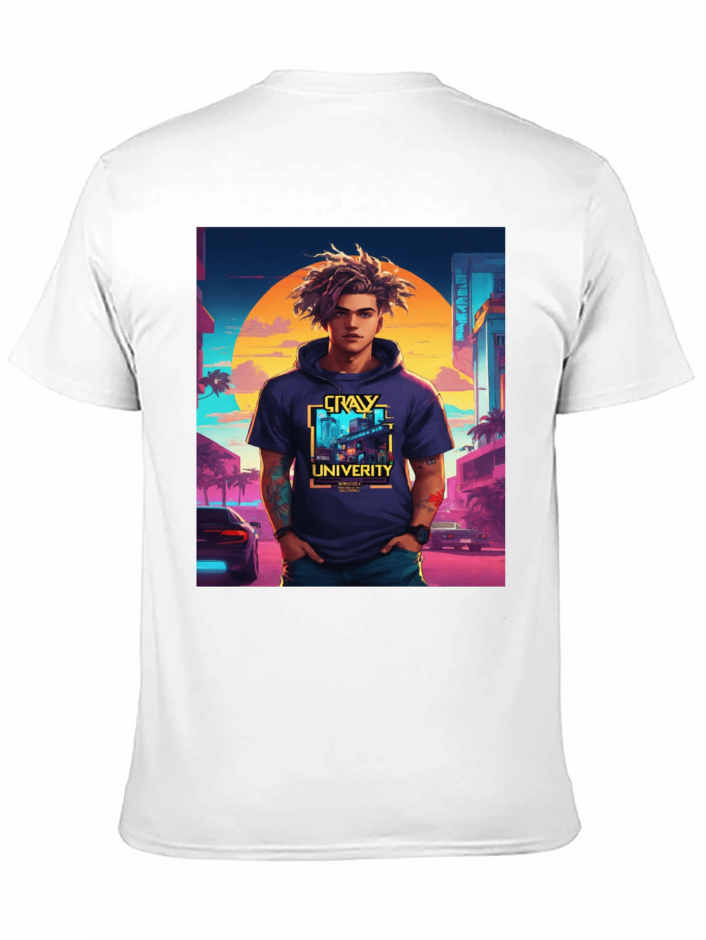 CRAY University T-Shirt - Black Cool Design