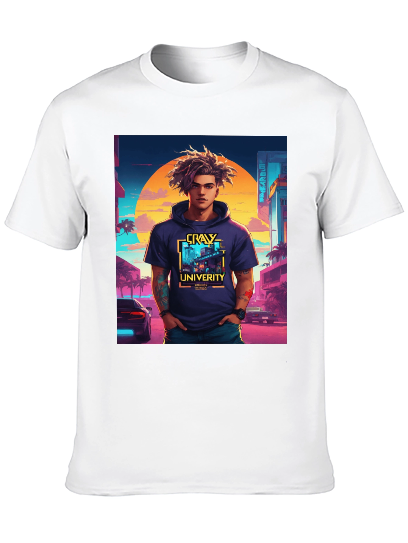 CRAY University T-Shirt - Black Cool Design
