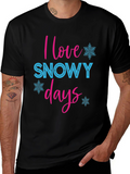 I Love Snowy Days Graphic Tee