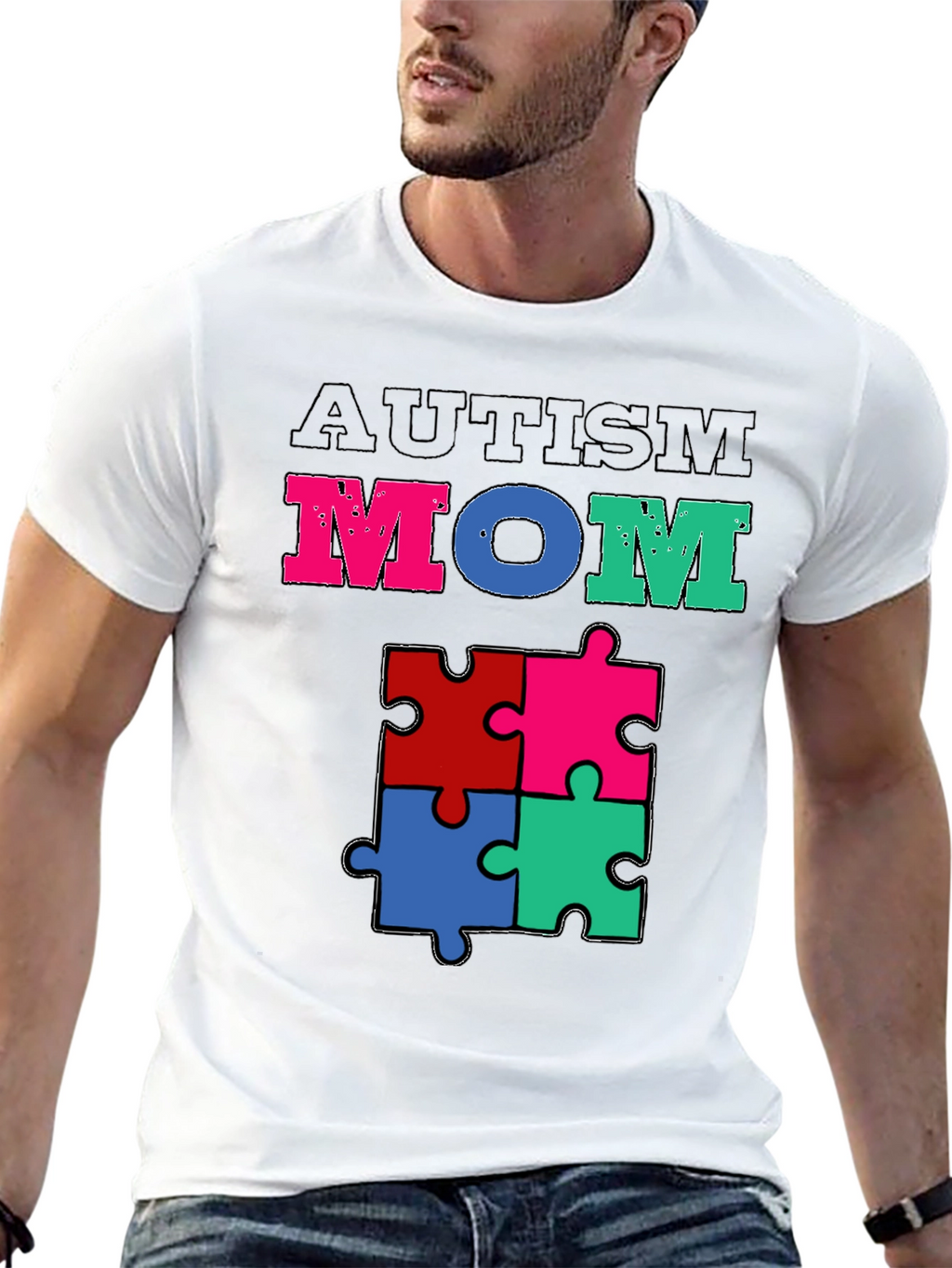 Autism Mom Puzzle Piece T-Shirt