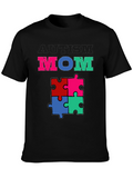 Autism Mom Puzzle Piece T-Shirt