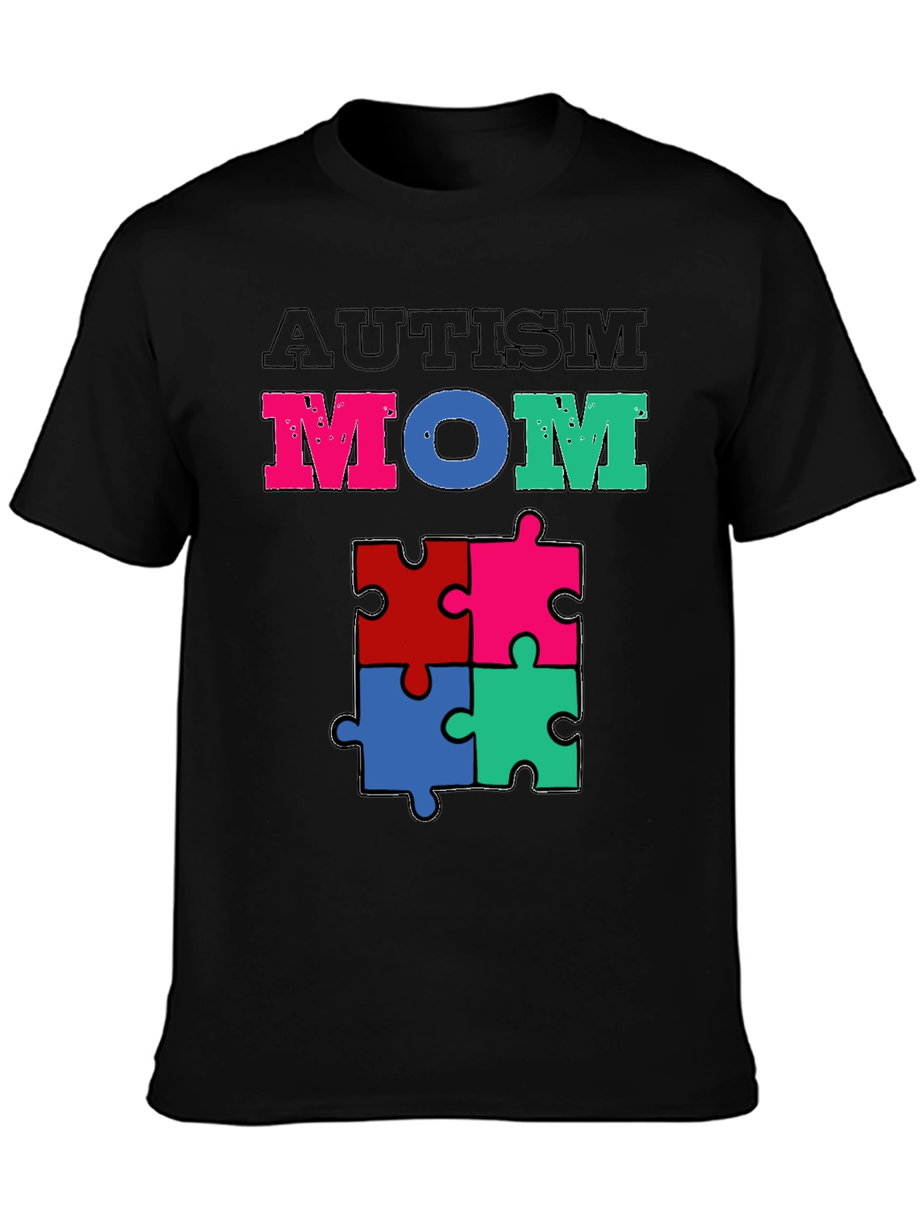 Autism Mom Puzzle Piece T-Shirt