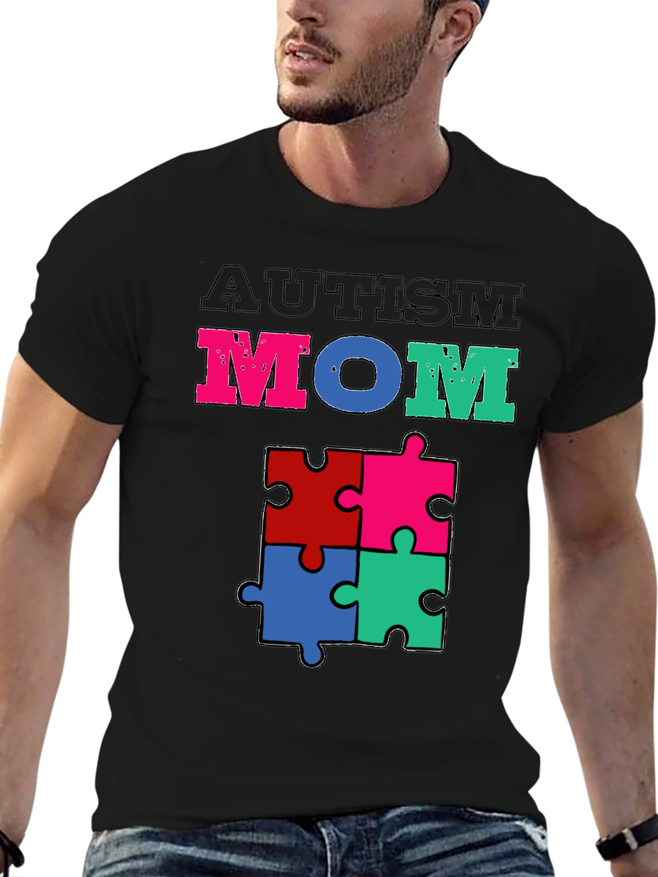 Autism Mom Puzzle Piece T-Shirt